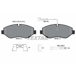TEXTAR 2922902 Plaquettes de frein Avant pour