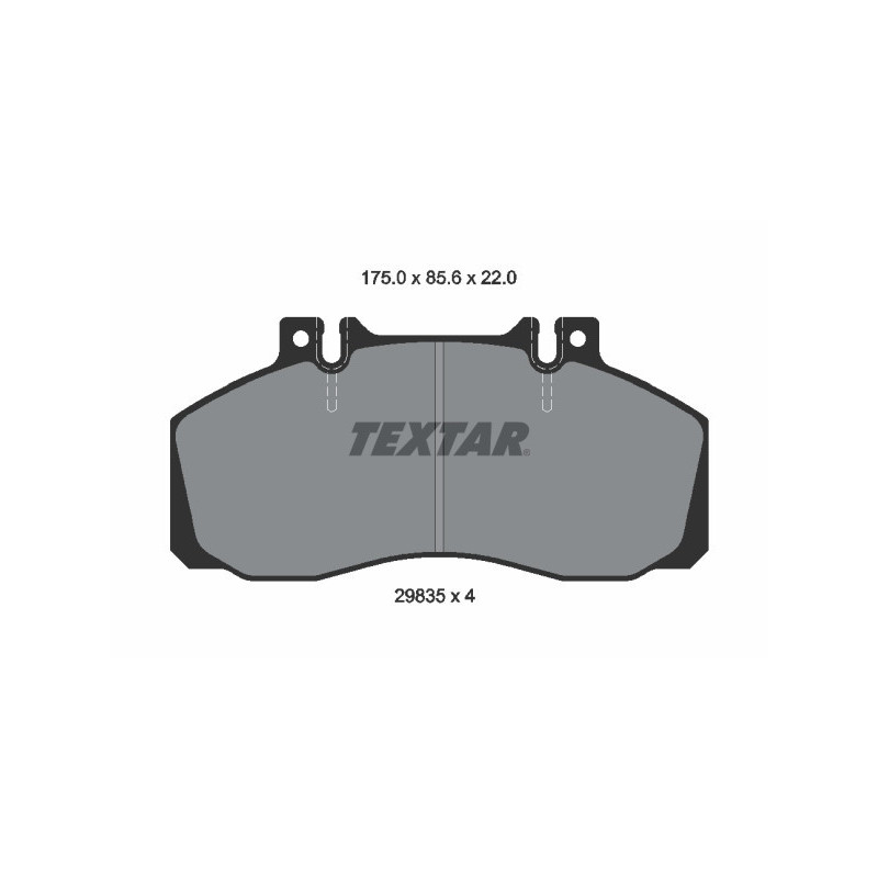 TEXTAR 2983506 Brake Pads Set Front for Mercedes Vario T2/LN1 Sprinter