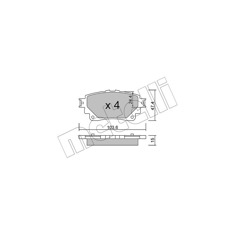 METELLI 22-1290-0 Pastiglie freno