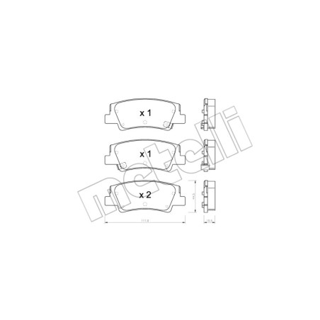 METELLI 22-1299-0 Bremsbeläge