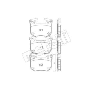 METELLI 22-1307-0 Brake Pads Set Rear for