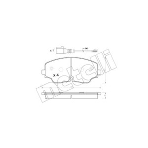 METELLI 22-1316-0 Brzdové platničky