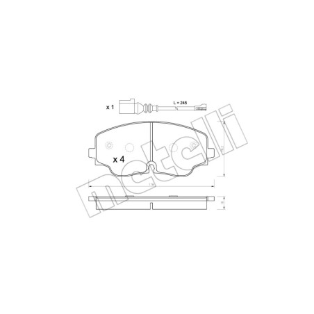 METELLI 22-1316-0 Klocki hamulcowe