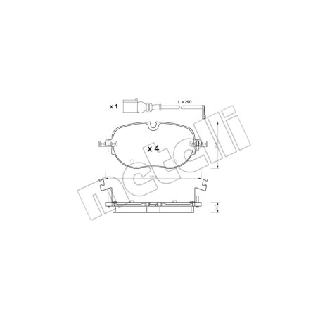 METELLI 22-1318-0 Pastiglie freno