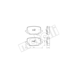 METELLI 22-1331-0 Klocki hamulcowe