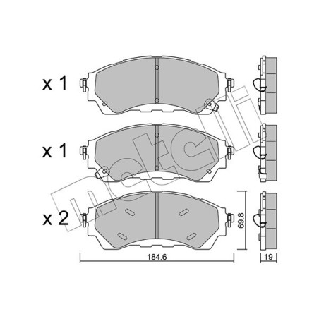 METELLI 22-1343-0 Brake Pads Set