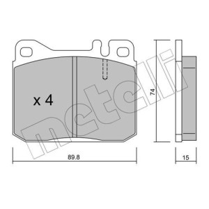 METELLI 22-0011-0 Brake Pads Set