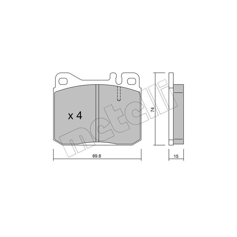 METELLI 22-0011-0 Brzdové platničky