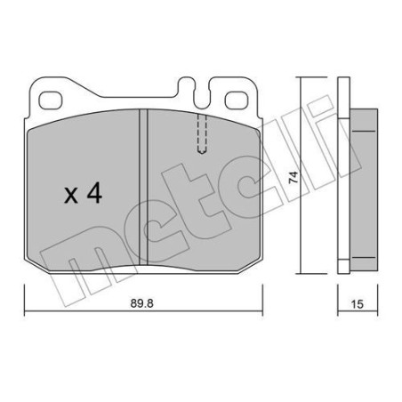 METELLI 22-0011-0 Plaquettes de frein