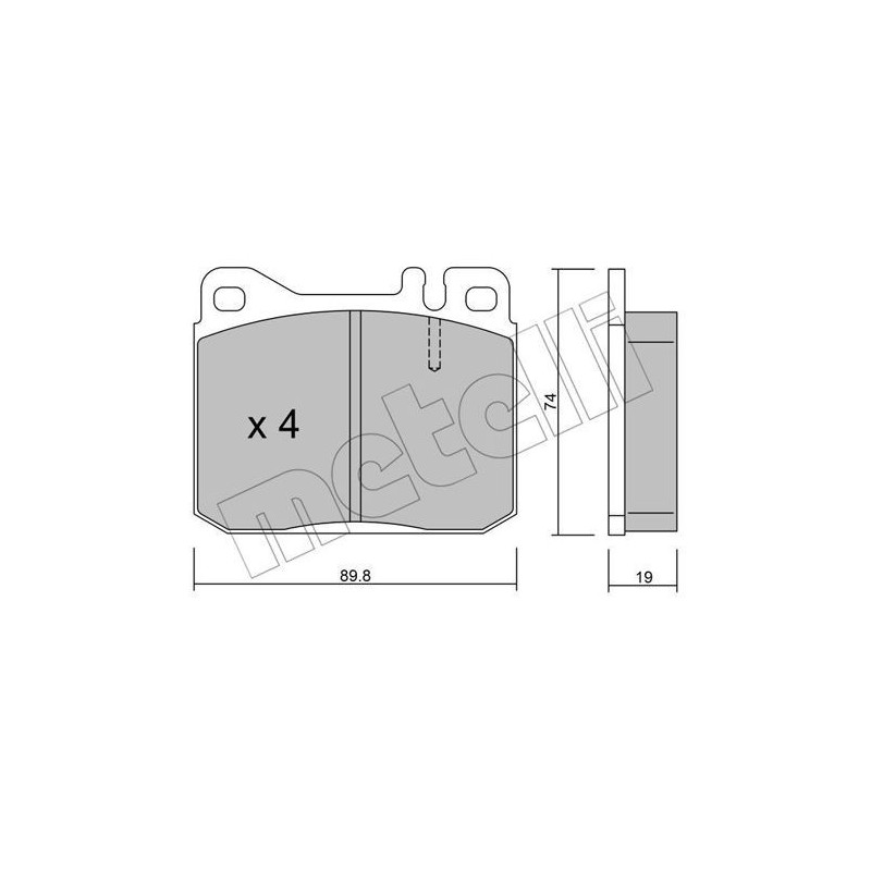 METELLI 22-0011-2 Brzdové platničky