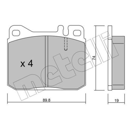METELLI 22-0011-2 Plaquettes de frein