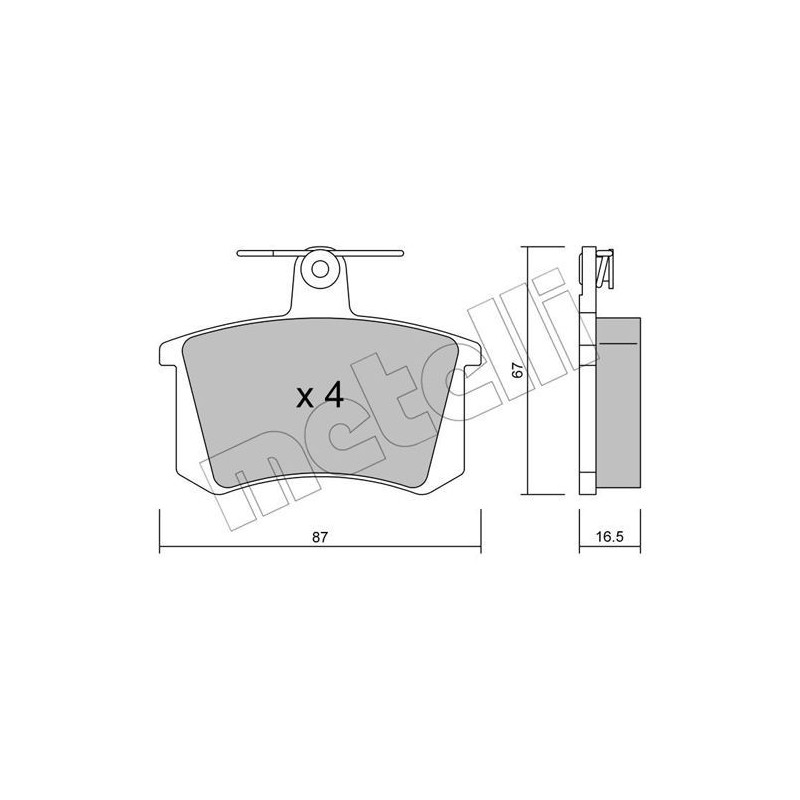 METELLI 22-0048-0 Klocki hamulcowe