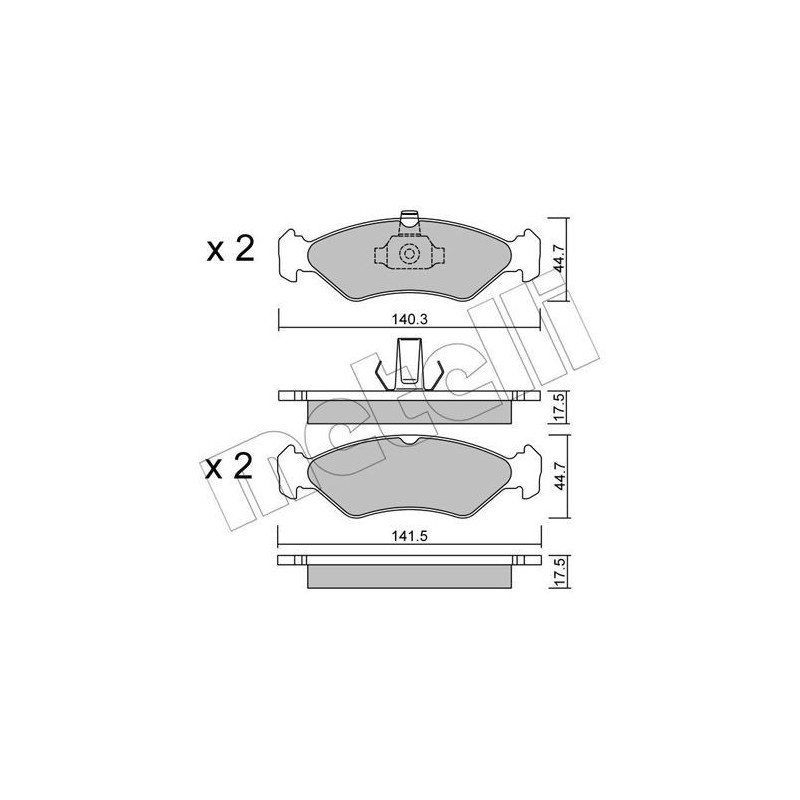 METELLI 22-0088-0 Klocki hamulcowe