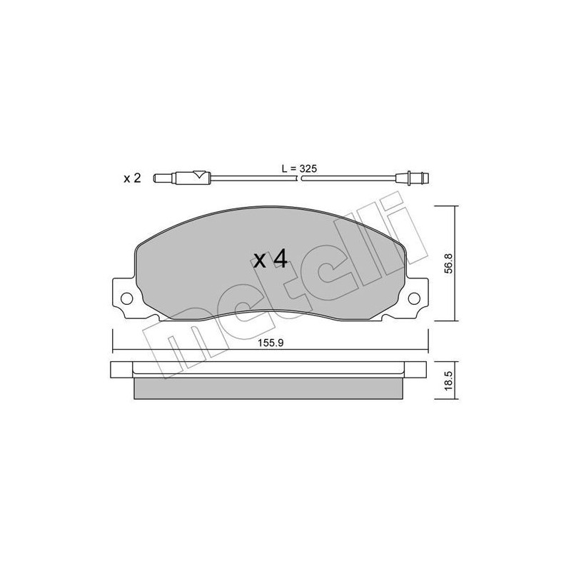 METELLI 22-0098-0 Bremsbeläge