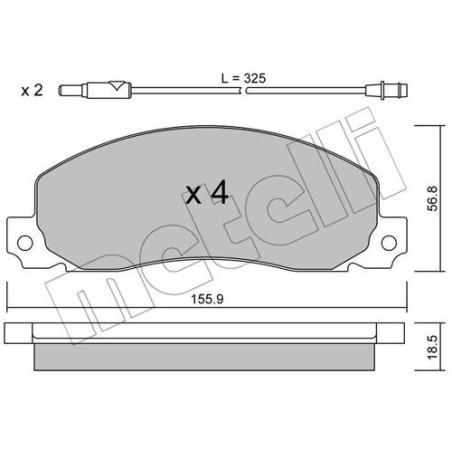 METELLI 22-0098-0 Brake Pads Set