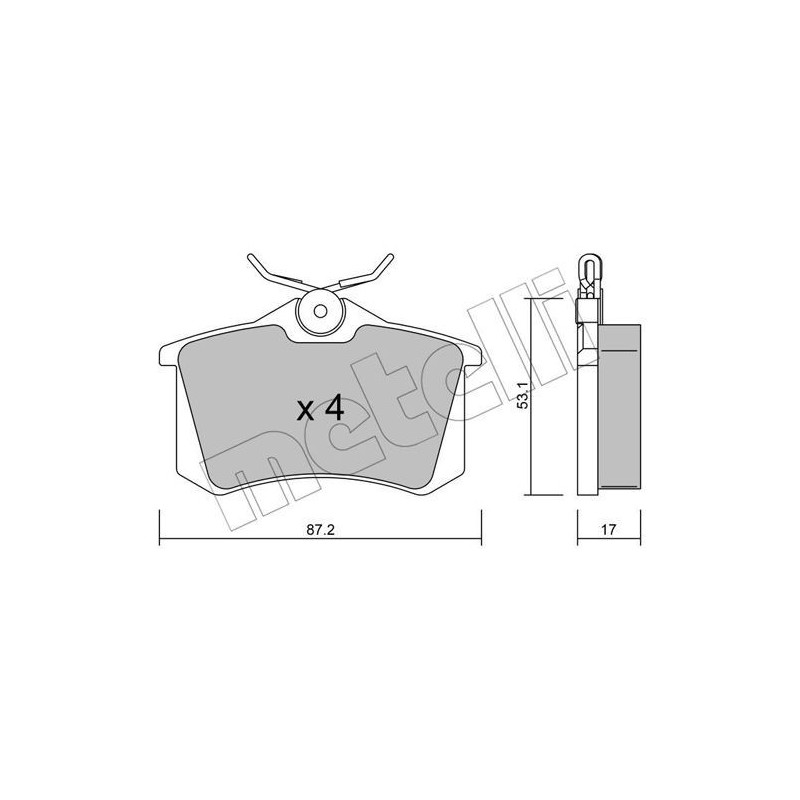 METELLI 22-0100-1 Bremsbeläge