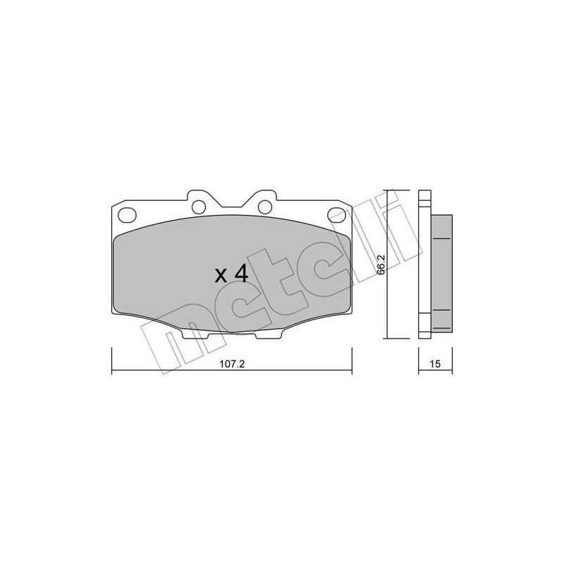 METELLI 22-0109-0 Klocki hamulcowe