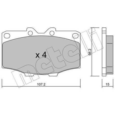 METELLI 22-0109-0 Klocki hamulcowe