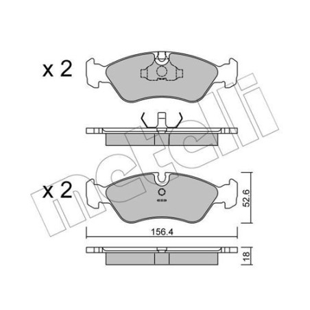 METELLI 22-0117-0 Brzdové platničky