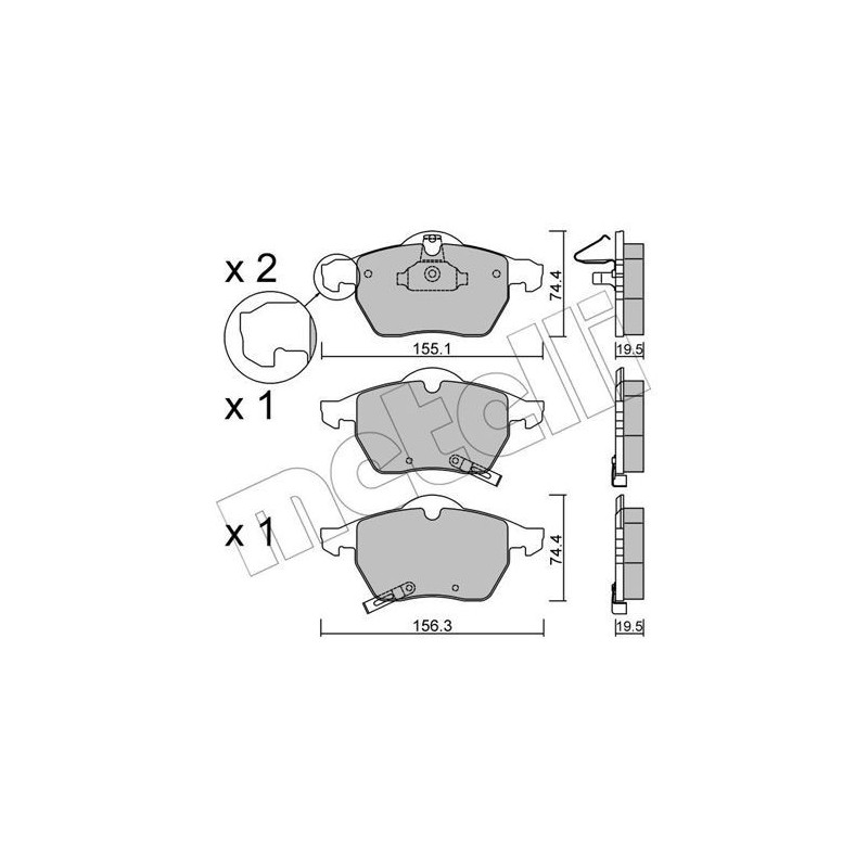 METELLI 22-0118-2 Bremsbeläge