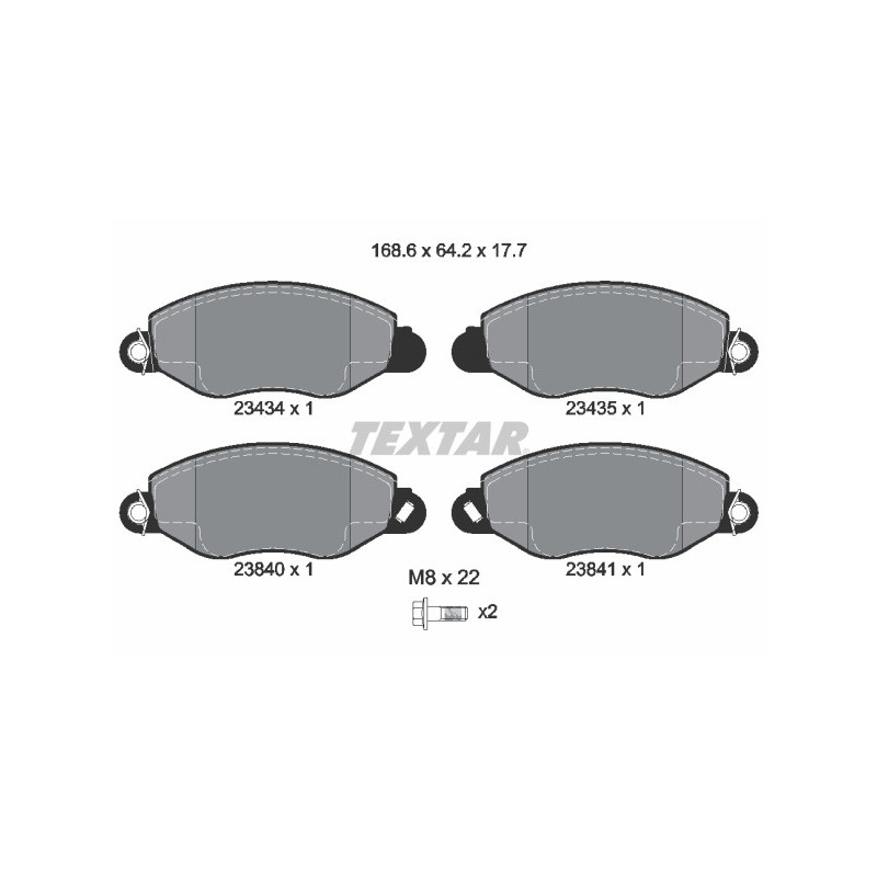 TEXTAR 2343401 Brake Pads