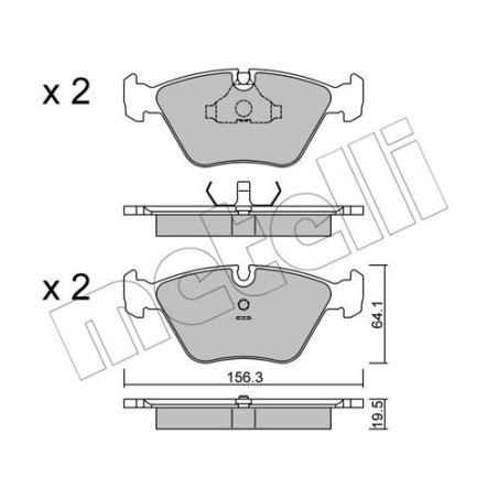 METELLI 22-0122-0 Pastiglie freno