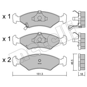 METELLI 22-0127-0 Brzdové platničky
