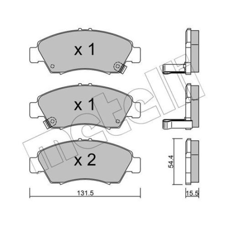 METELLI 22-0138-0 Brzdové platničky