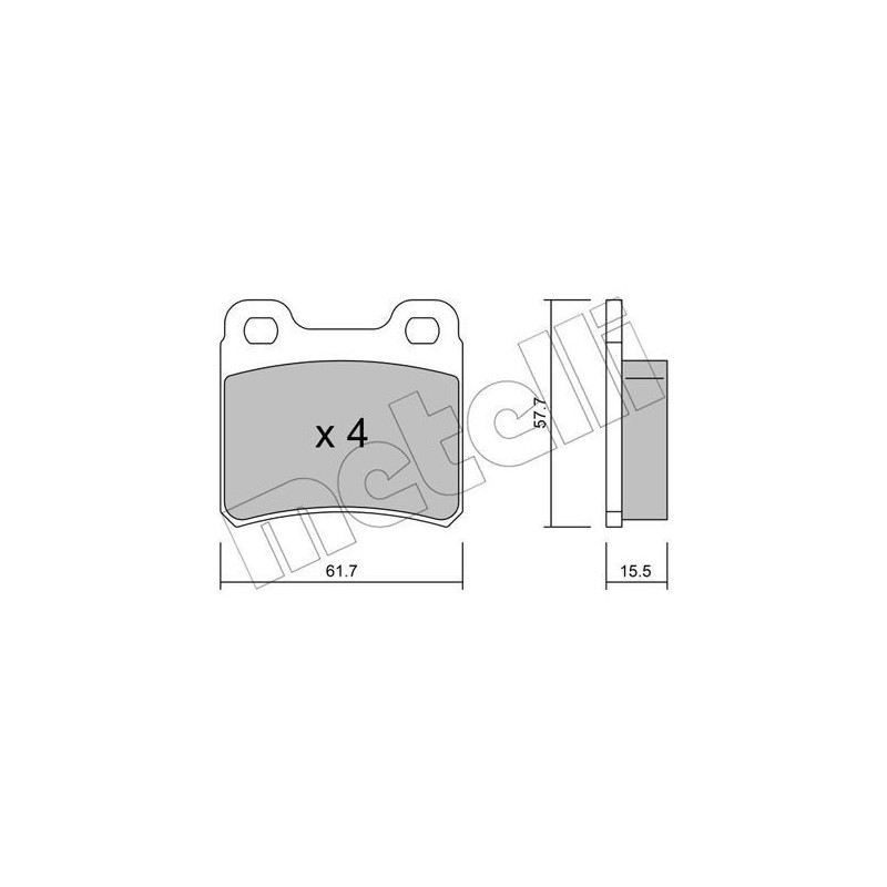 METELLI 22-0141-0 Pastillas de freno