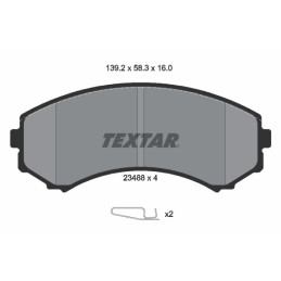 TEXTAR 2348801 Brake Pads