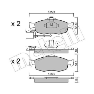 METELLI 22-0146-1 Plaquettes de frein