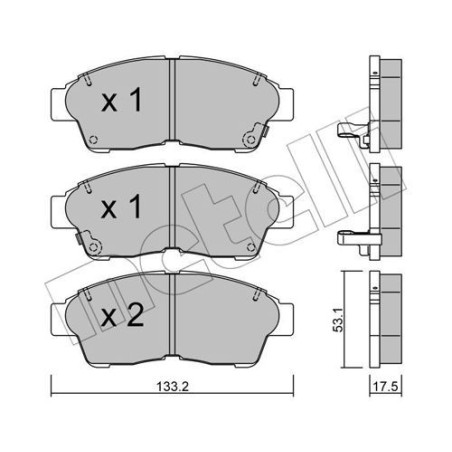 METELLI 22-0149-0 Pastiglie freno
