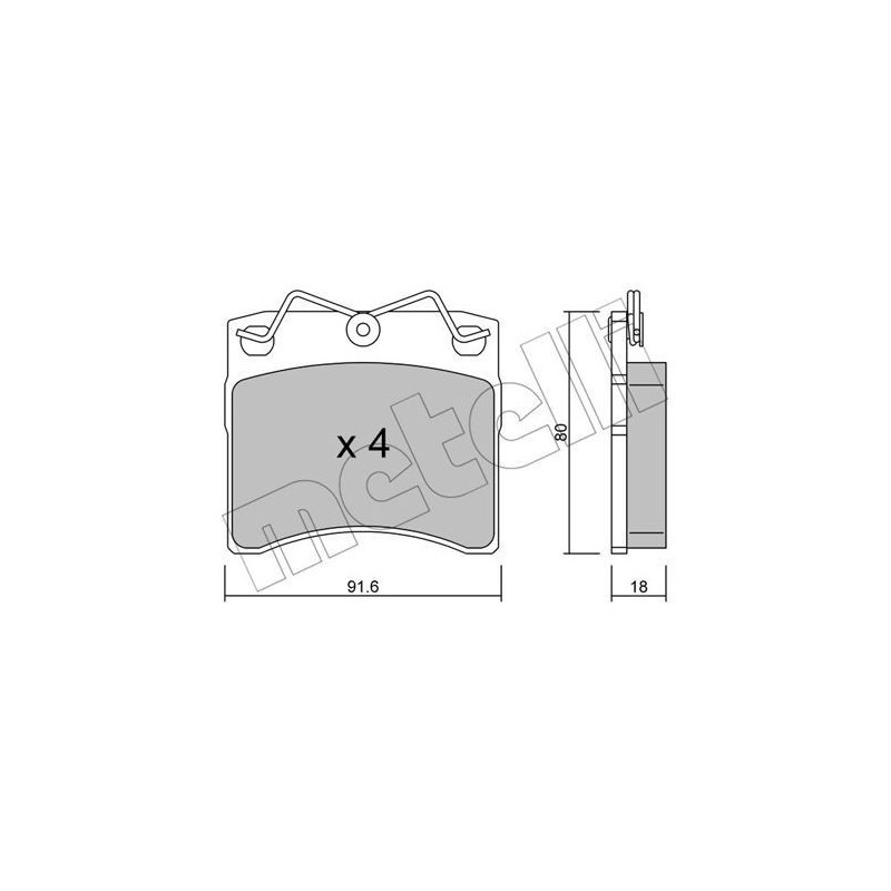 METELLI 22-0163-0 Klocki hamulcowe