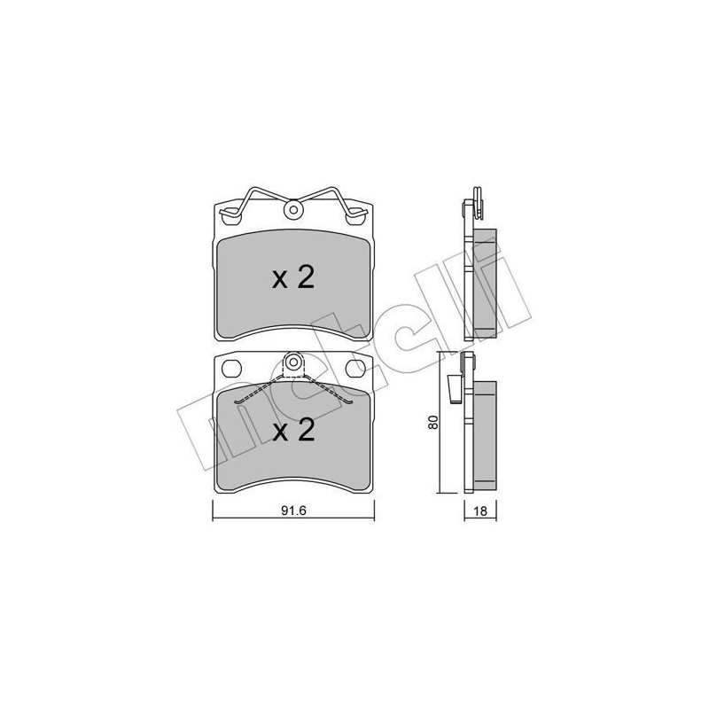 METELLI 22-0163-1 Pastiglie freno