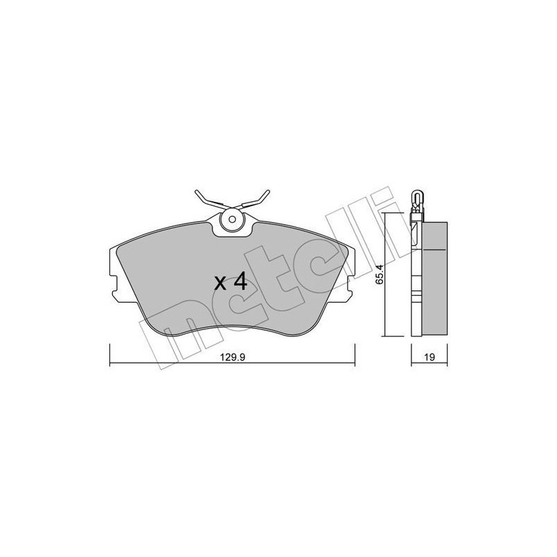METELLI 22-0164-0 Brzdové platničky