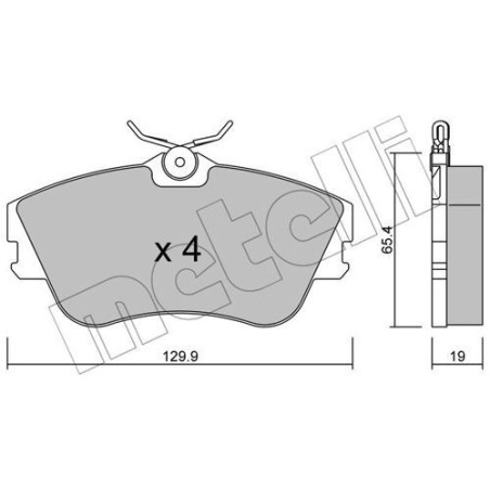 METELLI 22-0164-0 Brake Pads Set