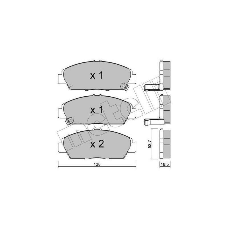 METELLI 22-0172-0 Brake Pads Set