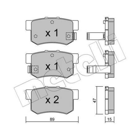 METELLI 22-0173-0 Plaquettes de frein