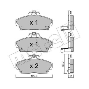METELLI 22-0174-0 Pastiglie freno