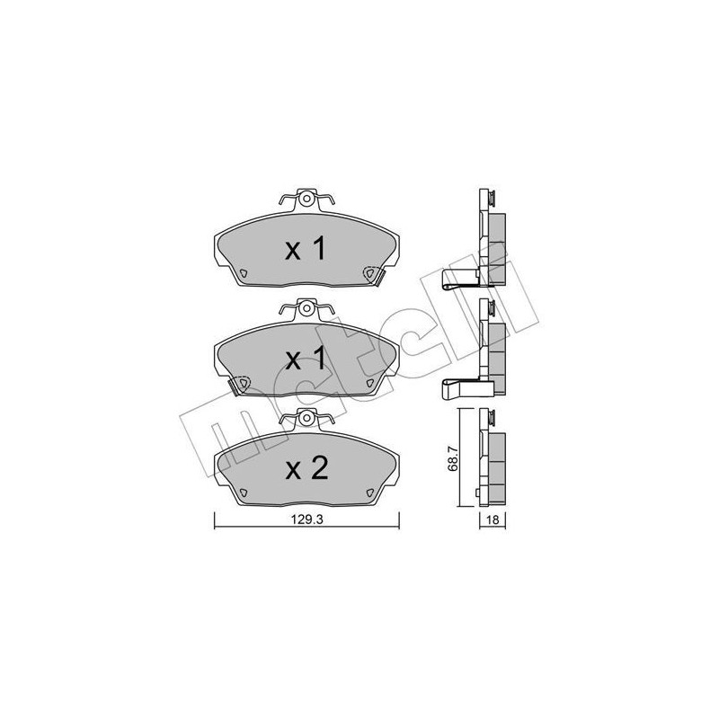 METELLI 22-0174-0 Brake Pads Set