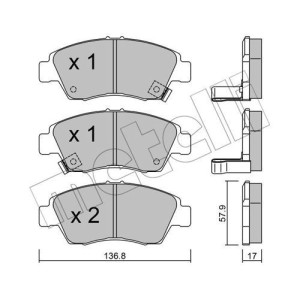 METELLI 22-0175-0 Brzdové platničky