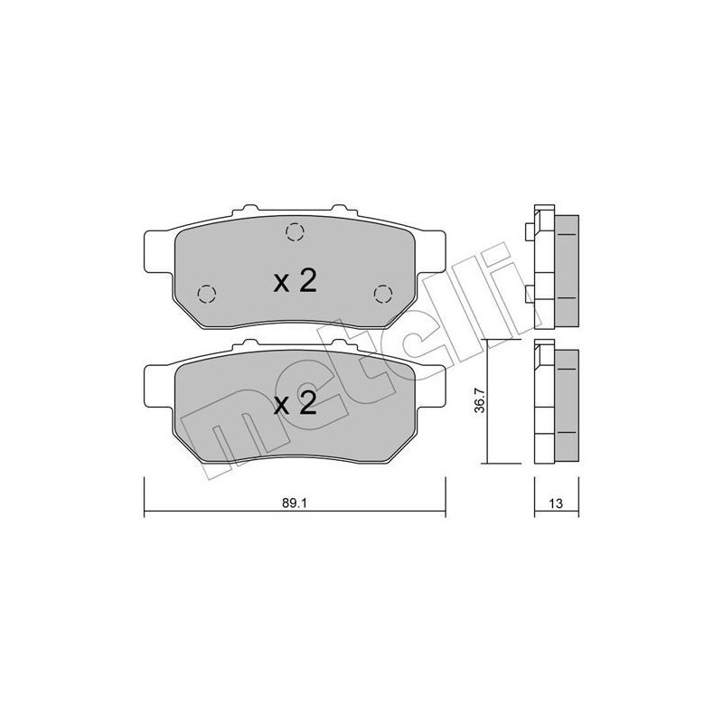 METELLI 22-0176-0 Pastiglie freno