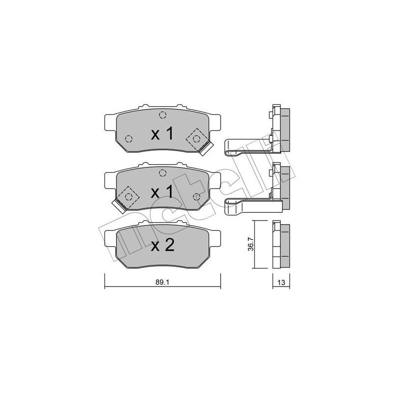 METELLI 22-0176-1 Klocki hamulcowe