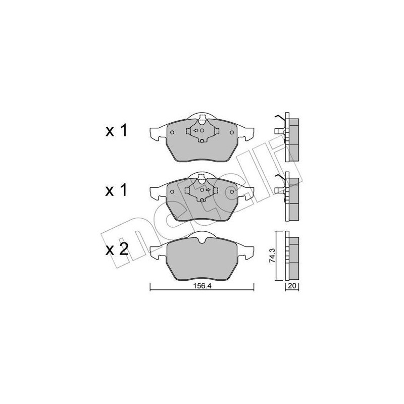 METELLI 22-0181-1 Brake Pads Set