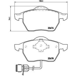 FRONT Brake Pads for Audi 100 A6 C4 BREMBO P 85 026