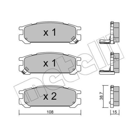 METELLI 22-0204-0 Brzdové platničky