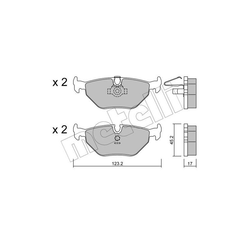 METELLI 22-0210-0 Brake Pads Set