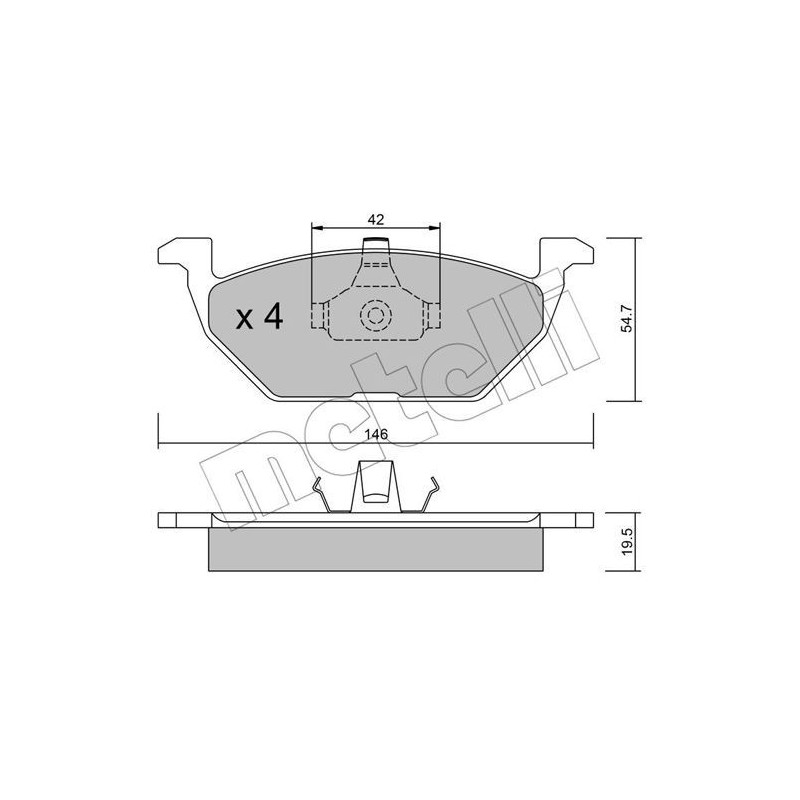 METELLI 22-0211-0 Bremsbeläge