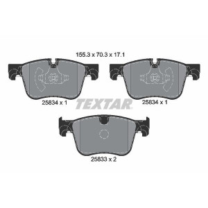 TEXTAR 2583401 Plaquettes de frein avant pour 308 C4