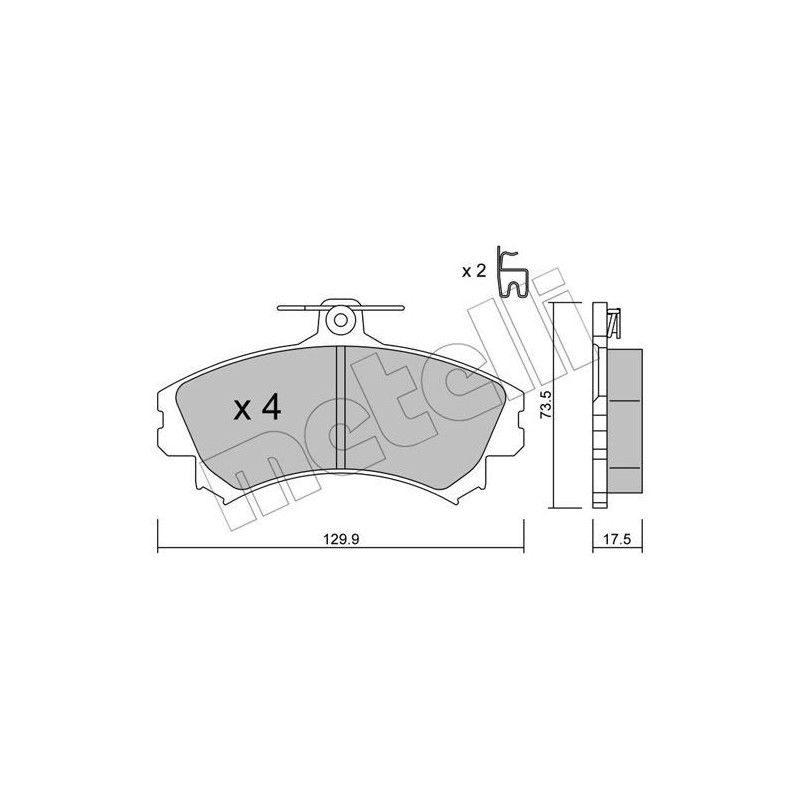 METELLI 22-0216-1 Klocki hamulcowe